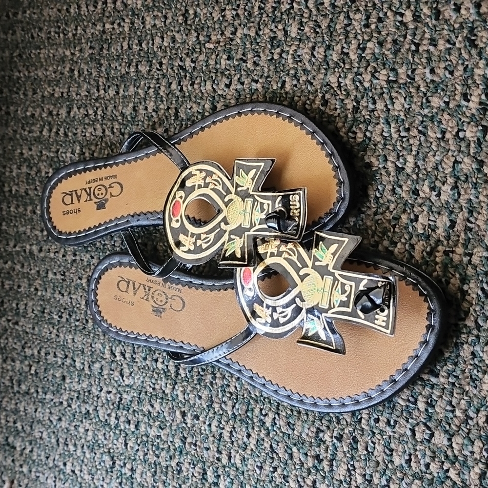 Egyptian ankh sandals